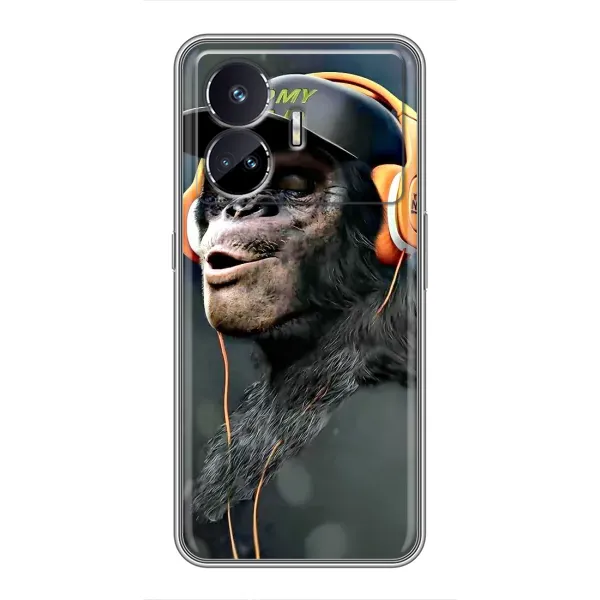 Чехол с принтом «В наушниках» для Realme GT Neo 5