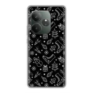 Новорічні, Святкові Чохли для Realme GT Neo 6 SE - 2024 год (Новорічний фон)