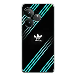 Чохли Адидас для Realme GT Neo 6 (AlphaPrint) (Адідас з полосами)
