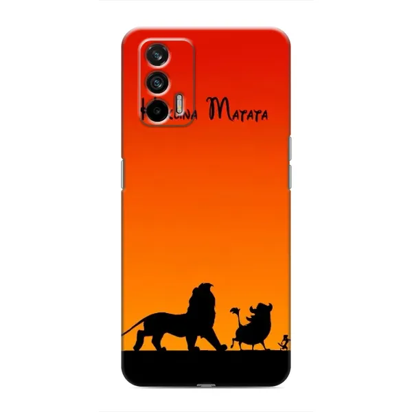 Чехол с принтом «Акуна Матата закат» для Realme GT