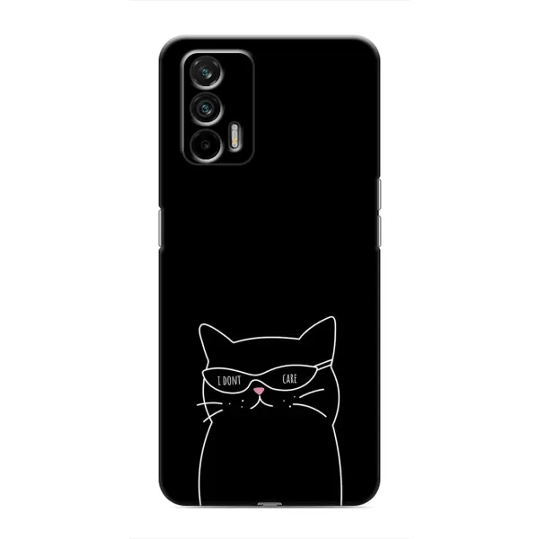 Чехол с принтом «Равнодушный кот» для Realme GT