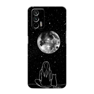 Чехол с принтом «Девушка с котом» для Realme GT