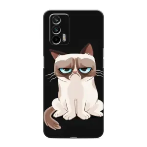 Чохол з принтом «Сумний кіт» для Realme GT