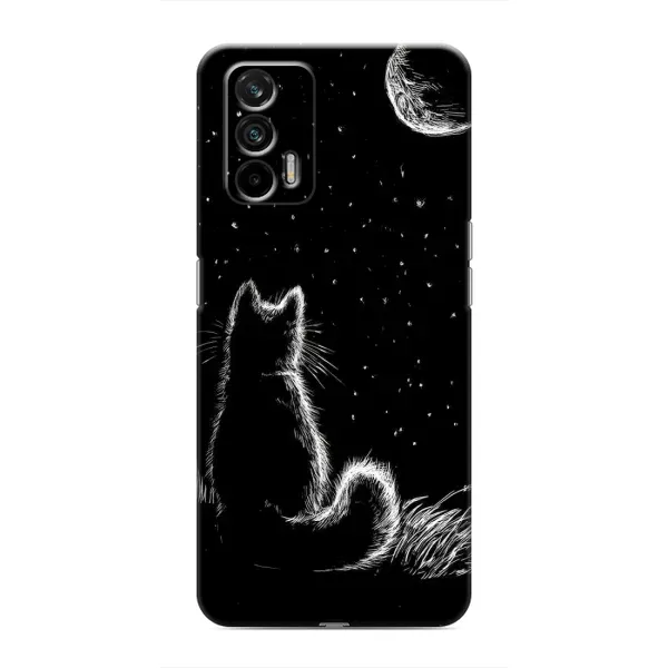 Чохол з принтом «Котик і місяць» для Realme GT Чохол з принтом «Котик і місяць» для Realme GT