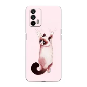 Чехол с принтом «Котик падает» для Realme GT
