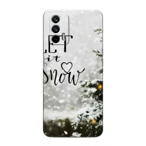 Новорічні, Святкові Чохли для Realme GT - 2024 год (Let it snow)