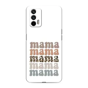 Чехол с принтом «Текстовый коллаж мама» для Realme GT