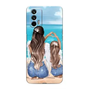 Чехол с печатью для Realme GT - (Мама с ребенком) (AlphaPrint)