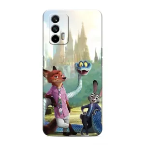 Чохол Зоотрополіс на Realme GT (Герої мультфільму Зоотрополіс)