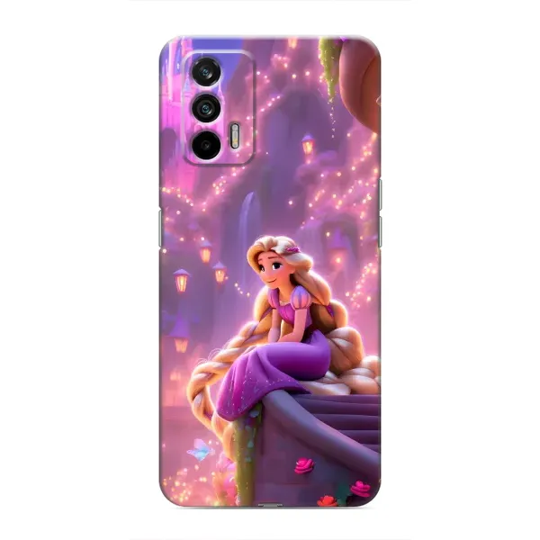Чехол с принтом «Рапунцель в замке» для Realme GT