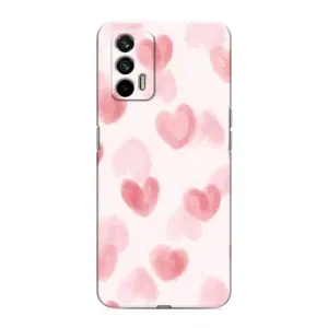 Чехол с розовым рисунком для Realme GT