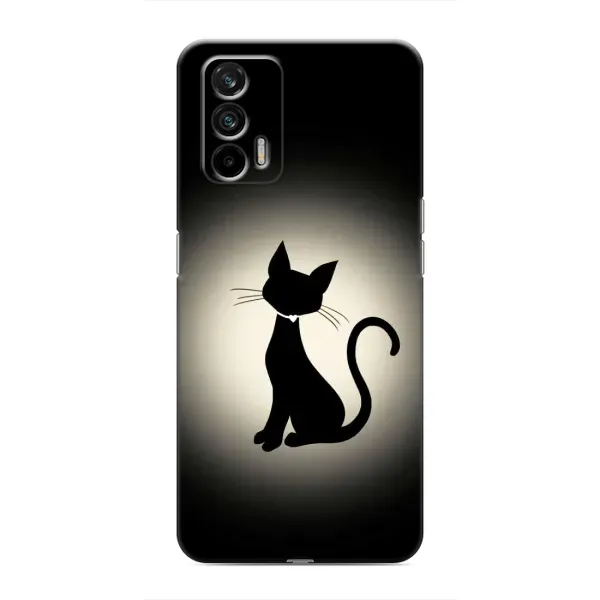 Чохол з принтом «Силует котика» для Realme GT Чохол з принтом «Силует котика» для Realme GT