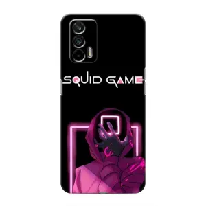 Чохол Гра в кальмара для Realme GT (Неоновий охоронець гри)