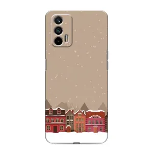 Новорічні, Святкові Чохли для Realme GT - 2024 год (Зимове місто)