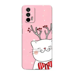 Чехол с принтом «Зимний кот» для Realme GT