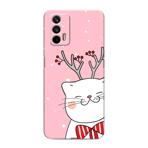 Чехол с принтом «Зимний кот» для Realme GT