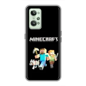 Чохол Майнкрафт на Realme GT2 (AlphaPrint) Minecraft (герої Minecraft)