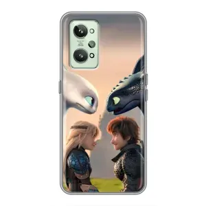 Чехол как приручить дракона на Realme GT2 (Иккинг и Астрид)