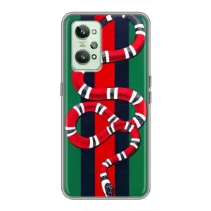 Чехлы ГУЧЧИ для Реалми ДжиТи 2 (AlphaPrint) (Gucci змия)
