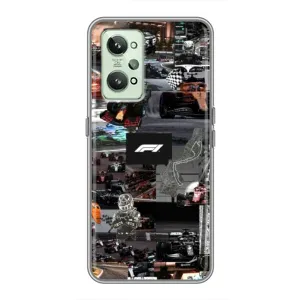 Чехол Формула1 на Realme GT2 (Гоночный коллаж Ф1)