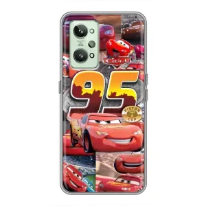 Силиконовый чехол Маквин для Realme GT2 (Коллаж Молния Маквин)