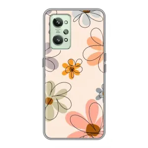 Чехол с принтом «Разноцветные цветы» для Realme GT2