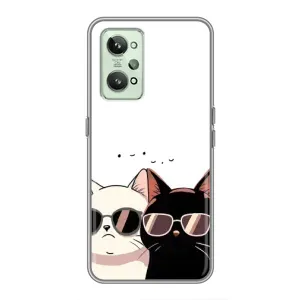 Чохол з малюнком кіт на Realme GT2 (Коти в окулярах)