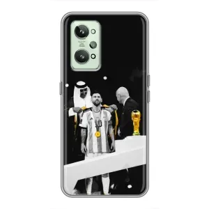 Чохли для Realme GT2 (Leo чемпіон) (AlphaPrint) (Мессі коронований)