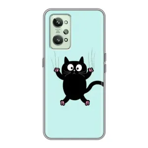 Чохол з принтом для Realme GT2 (AlphaPrint) Модні коти (Падаючий кіт)