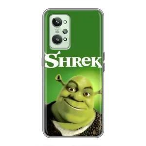 Чехол с мультфильмом Шрек на Realme GT2 (Улыбающийся Шрек)