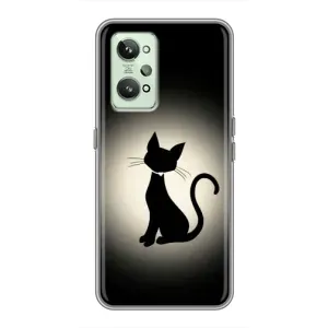 Чохол з принтом для Realme GT2 (AlphaPrint) Модні коти (Силует котика)