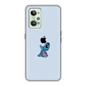 Чехол с принтом Стич на Realme GT2 (Stitch apple)