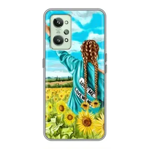Чехол для Патриота Украины Realme GT2 - (AlphaPrint) (Украиночка)
