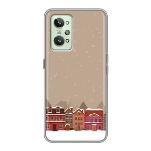 Новорічні, Святкові Чохли для Realme GT2 - 2024 год (Зимове місто)