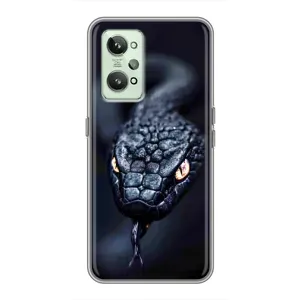 Чехол с принтом «Черная змея» для Realme GT2