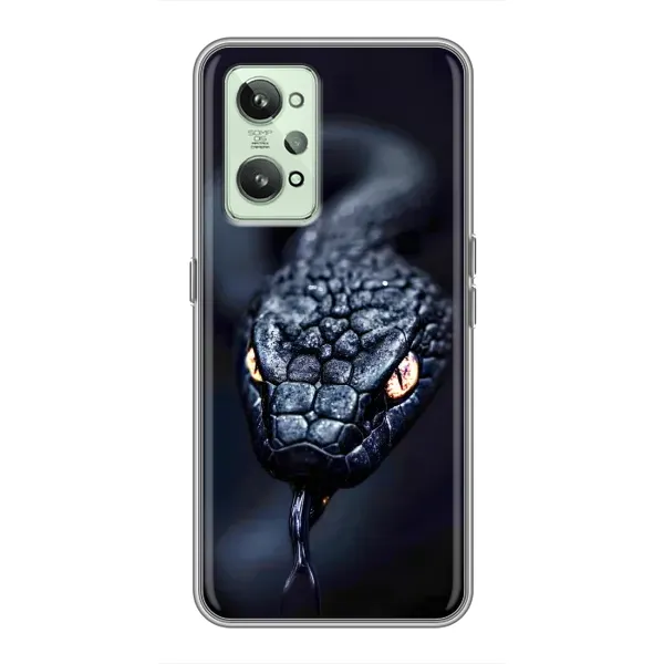 Чехол с принтом «Черная змея» для Realme GT2 Чехол с принтом «Черная змея» для Realme GT2