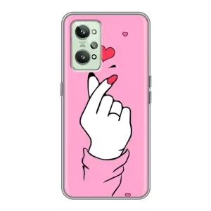 Чохол з принтом для Realme GT2 (AlphaPrint - Знак сердечка)
