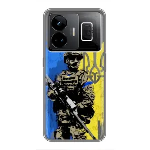 Чехлы с картинкой ЗСУ для Realme GT3 (AlphaPrint) (АРТ солдат)