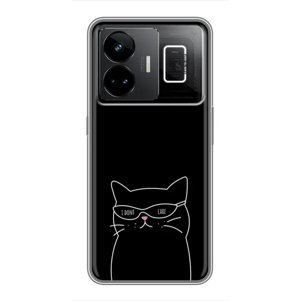 Чехол с принтом «Равнодушный кот» для Realme GT3 Чехол с принтом «Равнодушный кот» для Realme GT3