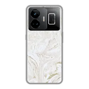 Мраморний чехол на Realme GT3 (VPrint) (Білий мрамор)