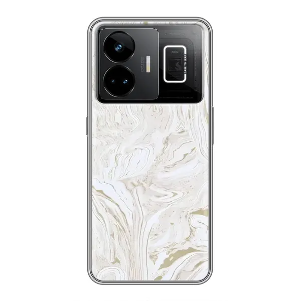 Чохол з принтом «Білий мрамор» для Realme GT3