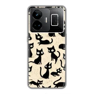 Чехол с рисунком кот на Realme GT3