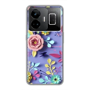 Чохли з квітами для Realme GT3 (VPrint) (Дизайн квітів)