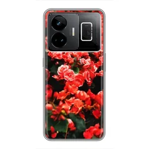 Чохли з квітами для Realme GT3 (VPrint) (Квіти червоні)