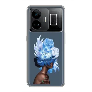Чехлы (ART) Цветы на Realme GT3 (VPrint) (Квіти на голові)