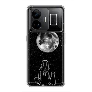 Чехол с принтом «Девушка с котом» для Realme GT3