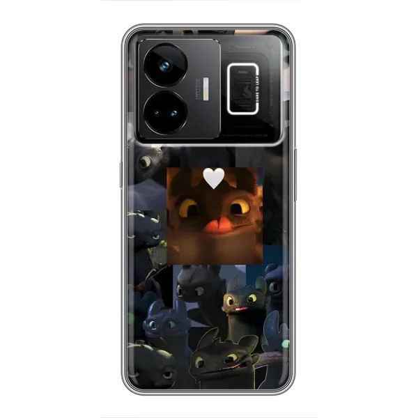 Чехол с принтом «Дракон коллаж» для Realme GT3