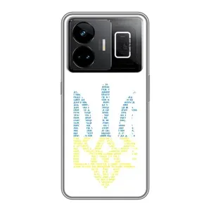 Чехлы для Realme GT3 Укр. Символика (AlphaPrint) (Герб из букв)