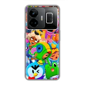 Чехол с принтом «герои Бравл Старс» для Realme GT3