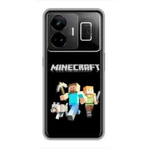 Чохол Майнкрафт на Realme GT3 (AlphaPrint) Minecraft (герої Minecraft)